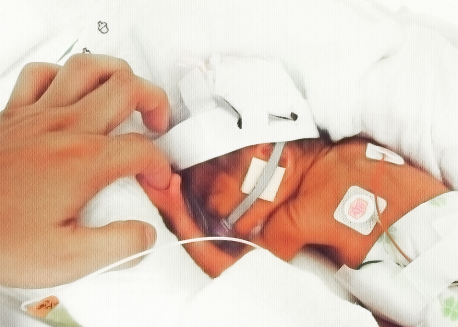 NICU退院後の在宅生活サポート風景